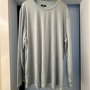 Alfani Ultra Soft Long Sleeve Tee Light Mist Blue Size XXL